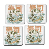 Cucumber Sushi Dragon - Coasters