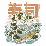 Cucumber Sushi Dragon - Shower Curtain