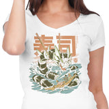 Cucumber Sushi Dragon - Women's V-Neck