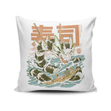 Cucumber Sushi Dragon - Throw Pillow