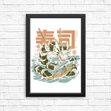 Cucumber Sushi Dragon - Posters & Prints