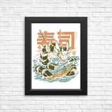 Cucumber Sushi Dragon - Posters & Prints
