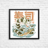 Cucumber Sushi Dragon - Posters & Prints