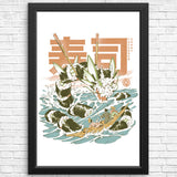 Cucumber Sushi Dragon - Posters & Prints