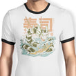 Cucumber Sushi Dragon - Ringer T-Shirt