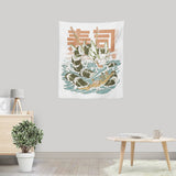 Cucumber Sushi Dragon - Wall Tapestry