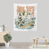Cucumber Sushi Dragon - Wall Tapestry