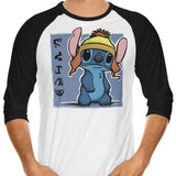 Cunning and Blue - 3/4 Sleeve Raglan T-Shirt