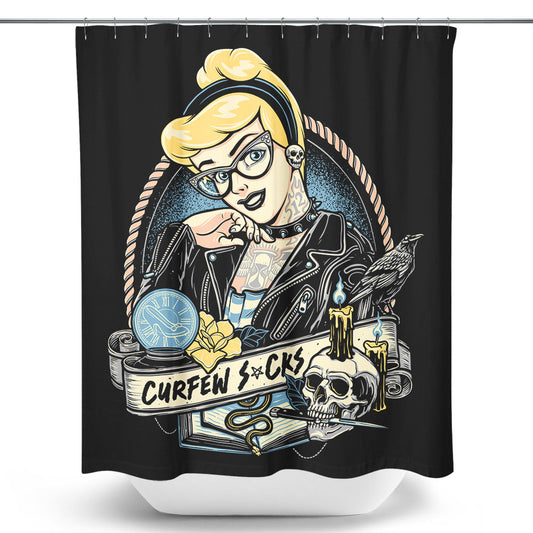Curfew Sucks - Shower Curtain
