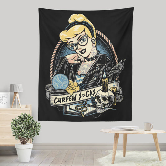 Curfew Sucks - Wall Tapestry