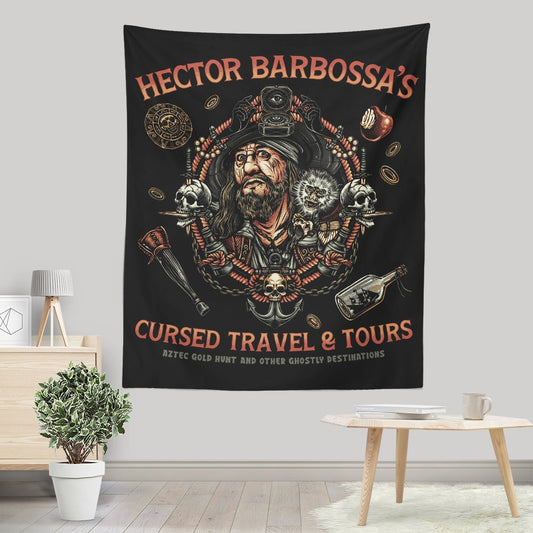 Cursed Travel and Tours - Wall Tapestry
