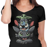 Cuteness Tower - Women's V-Neck