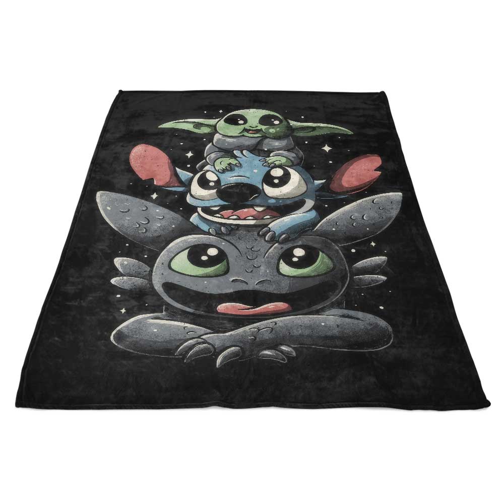 Cuteness Tower - Fleece Blanket