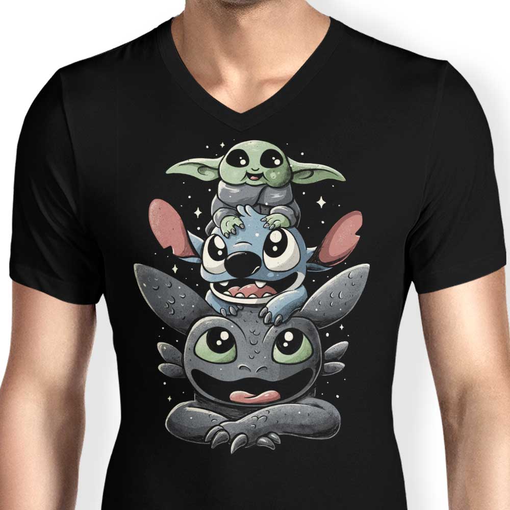 Cuteness Tower - Men's V-Neck