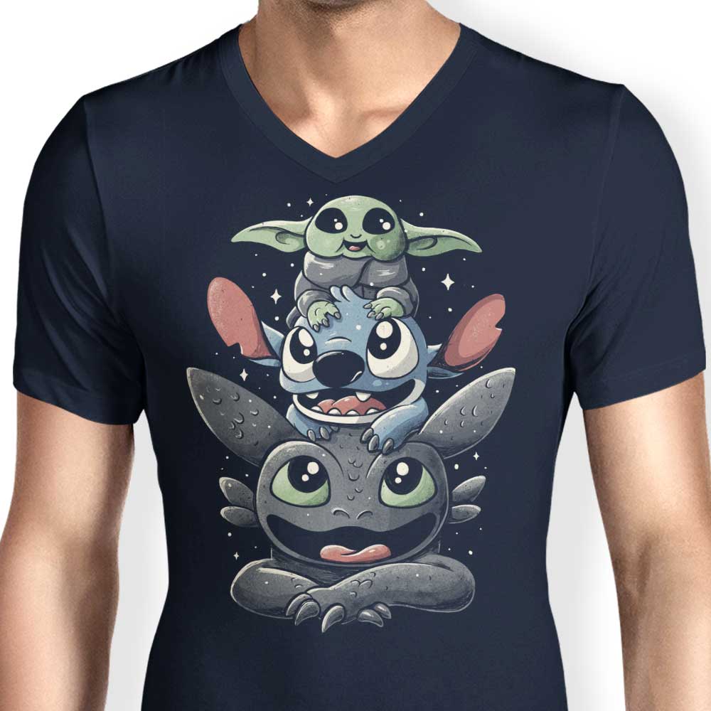 Cuteness Tower - Men's V-Neck