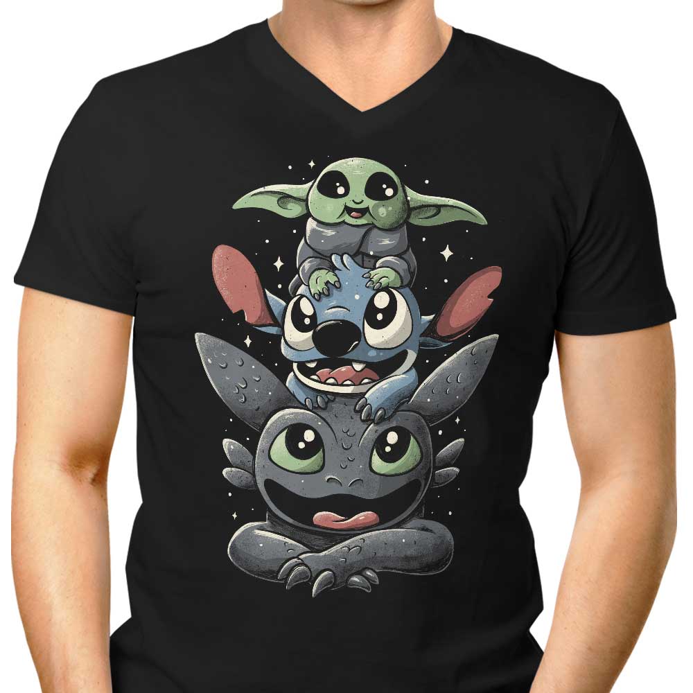 Cuteness Tower - Men's V-Neck