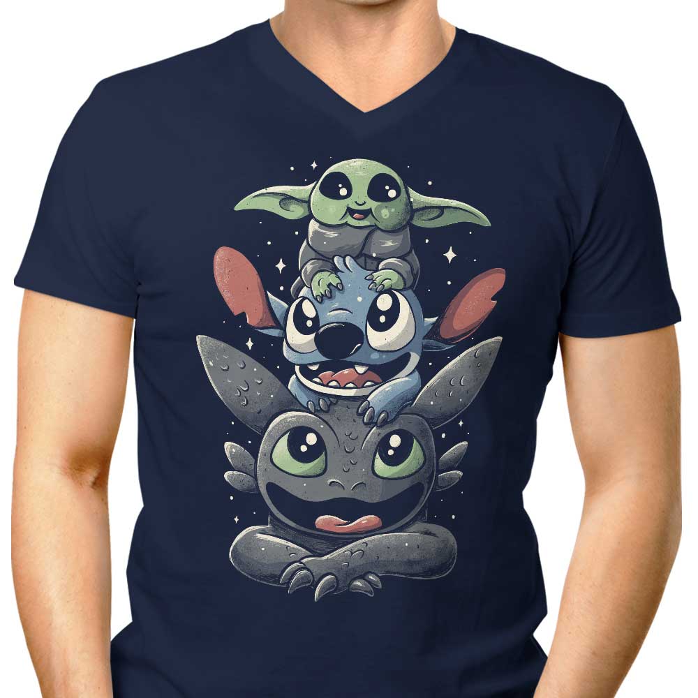 Cuteness Tower - Men's V-Neck