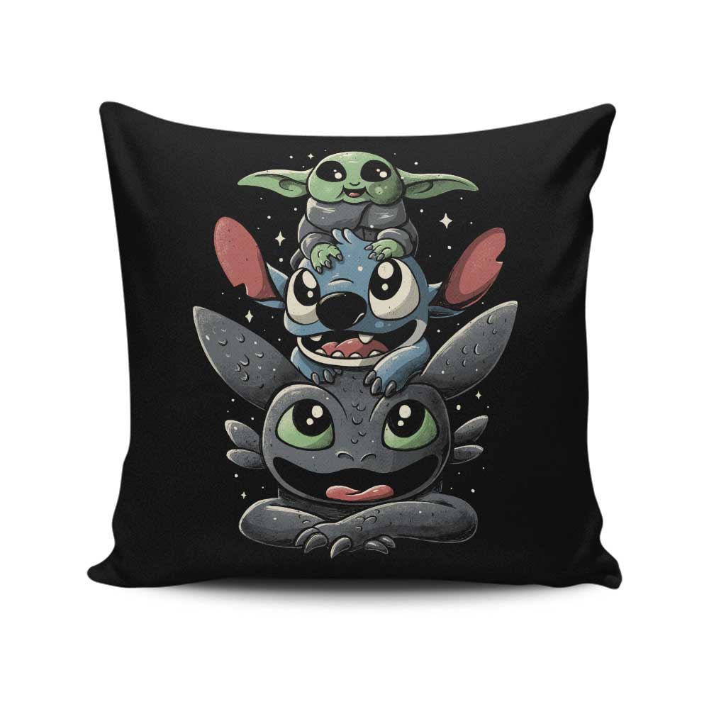 Cuteness Tower - Throw Pillow
