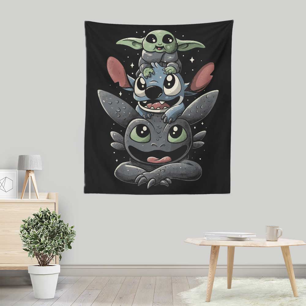 Cuteness Tower - Wall Tapestry