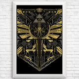 Cyber Hero Gold - Posters & Prints