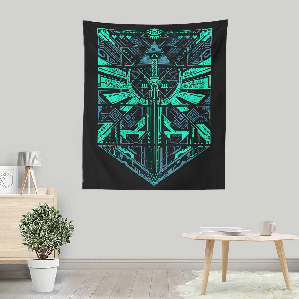 Cyber Z Hero - Wall Tapestry