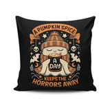 Daily Pumpkin Spice - Throw Pillow