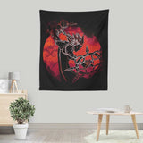 Dancing Flames Orb - Wall Tapestry