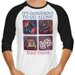 Danger in the Dungeon - 3/4 Sleeve Raglan T-Shirt