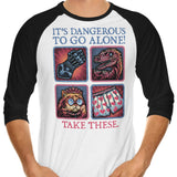 Danger in the Dungeon - 3/4 Sleeve Raglan T-Shirt