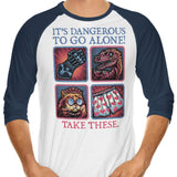 Danger in the Dungeon - 3/4 Sleeve Raglan T-Shirt