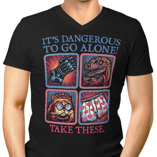 Danger in the Dungeon - Men's V-Neck