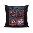Danger in the Dungeon - Throw Pillow