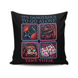 Danger in the Dungeon - Throw Pillow