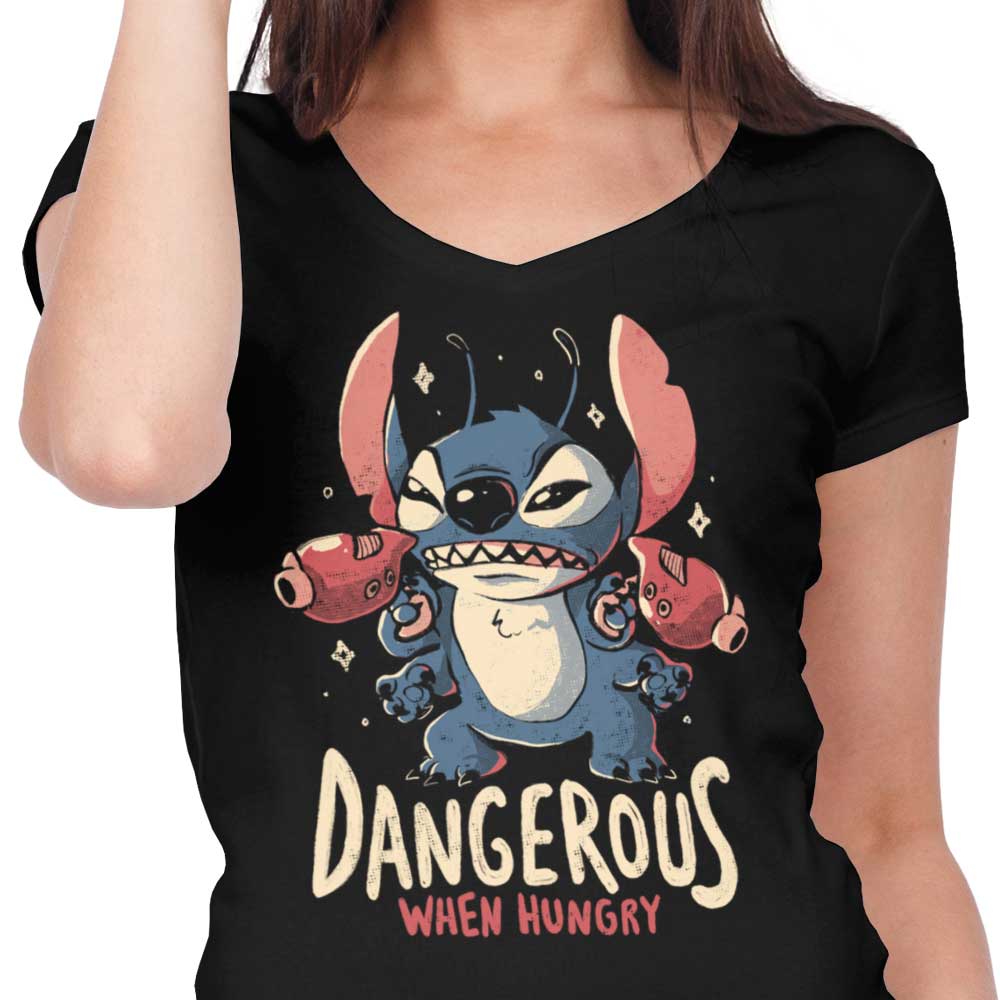 Dangerous When Hungry - Women's V-Neck