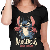 Dangerous When Hungry - Women's V-Neck