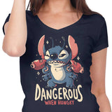 Dangerous When Hungry - Women's V-Neck