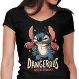 Dangerous When Hungry - Women's V-Neck