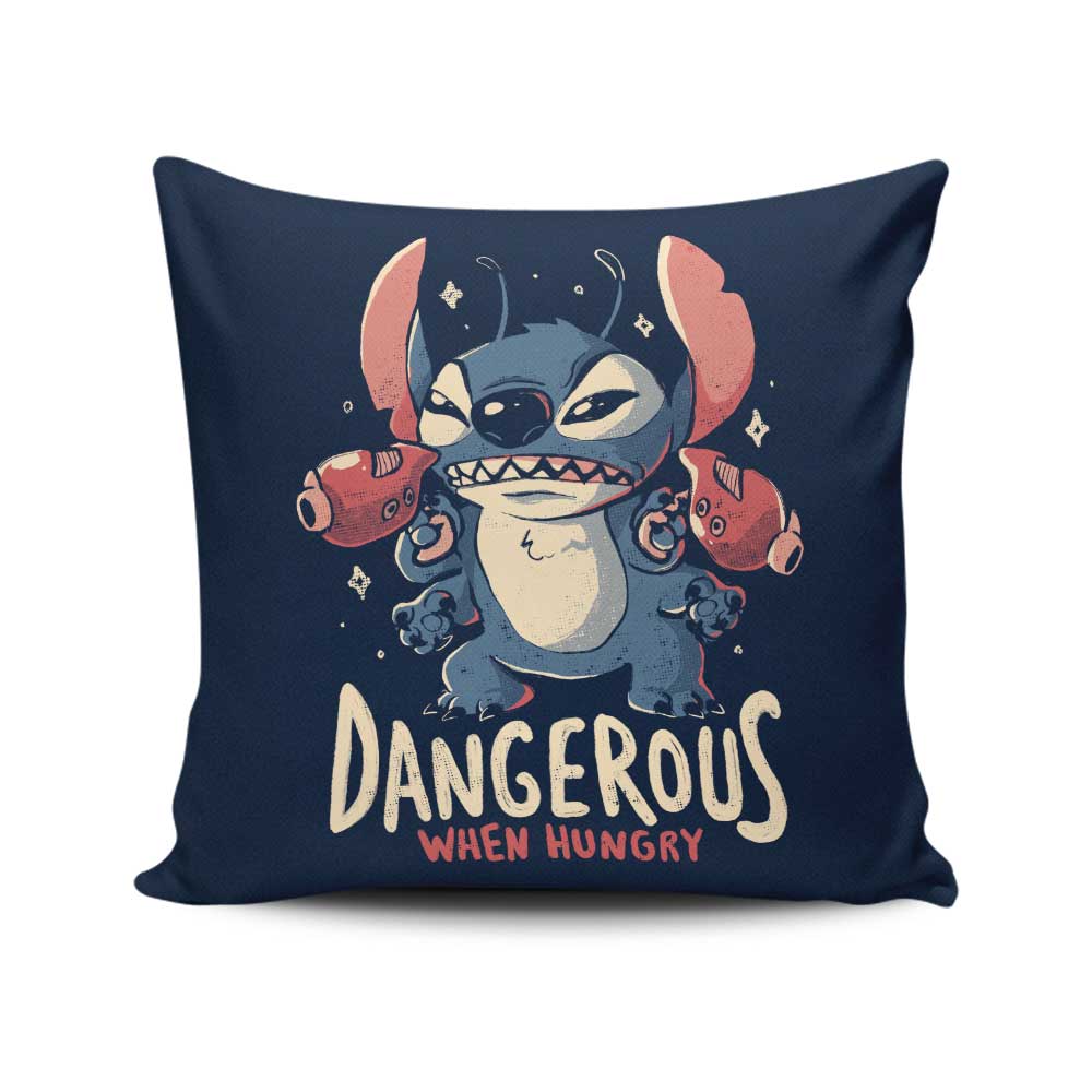 Dangerous When Hungry - Throw Pillow
