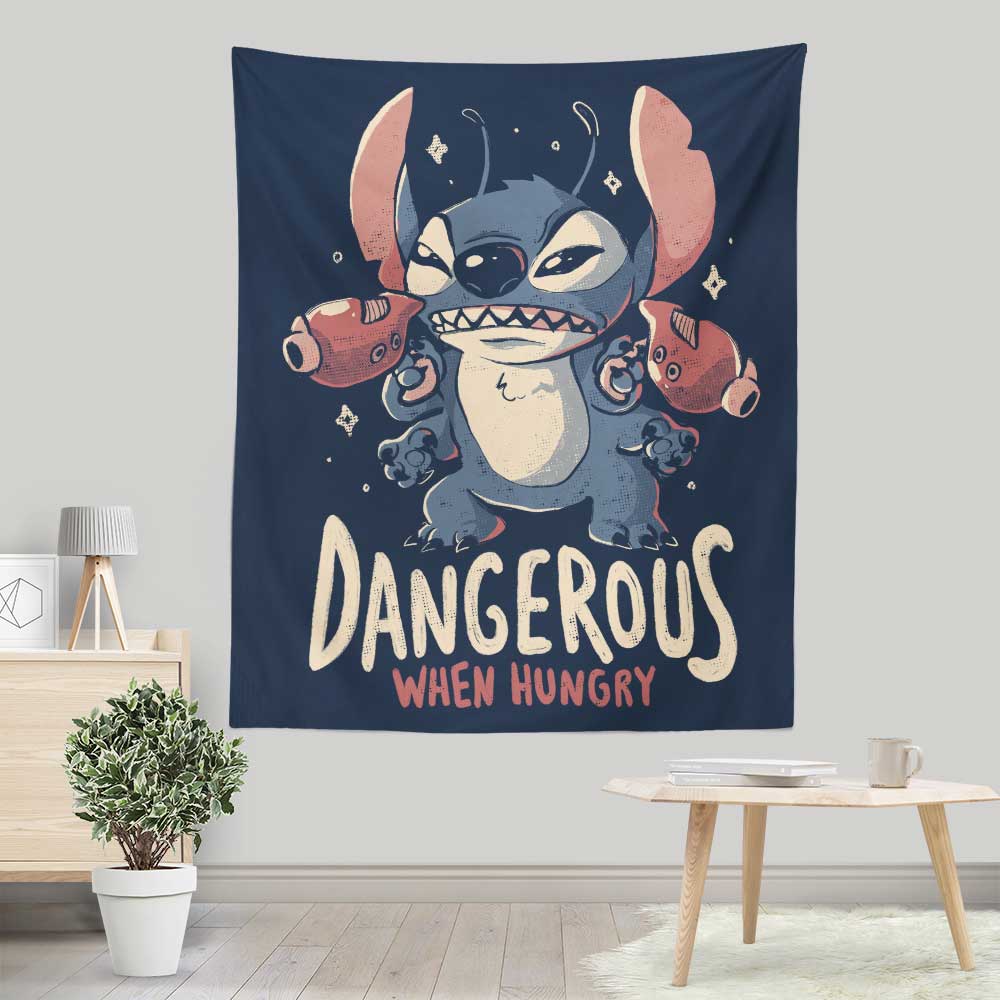 Dangerous When Hungry - Wall Tapestry