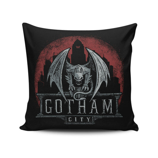 Dark Gargoyle - Throw Pillow