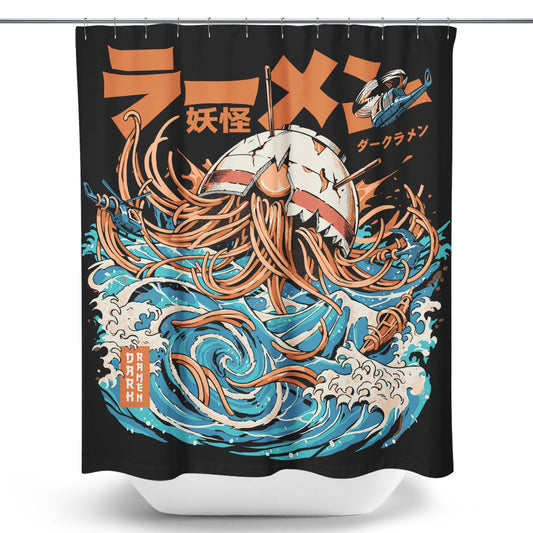 Dark Great Ramen (Alt) - Shower Curtain