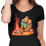 Dark Samus - Women's V-Neck