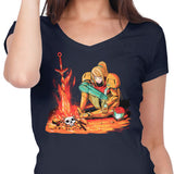 Dark Samus - Women's V-Neck