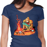 Dark Samus - Women's V-Neck