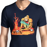 Dark Samus - Men's V-Neck