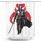 Dark Wielder Sumi-e - Shower Curtain