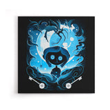 Darkness Button - Canvas Print