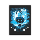 Darkness Button - Canvas Print