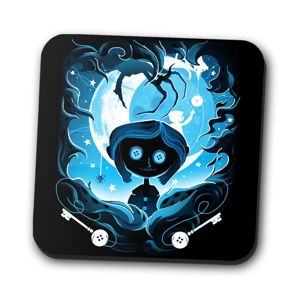 Darkness Button - Coasters