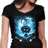 Darkness Button - Women's V-Neck
